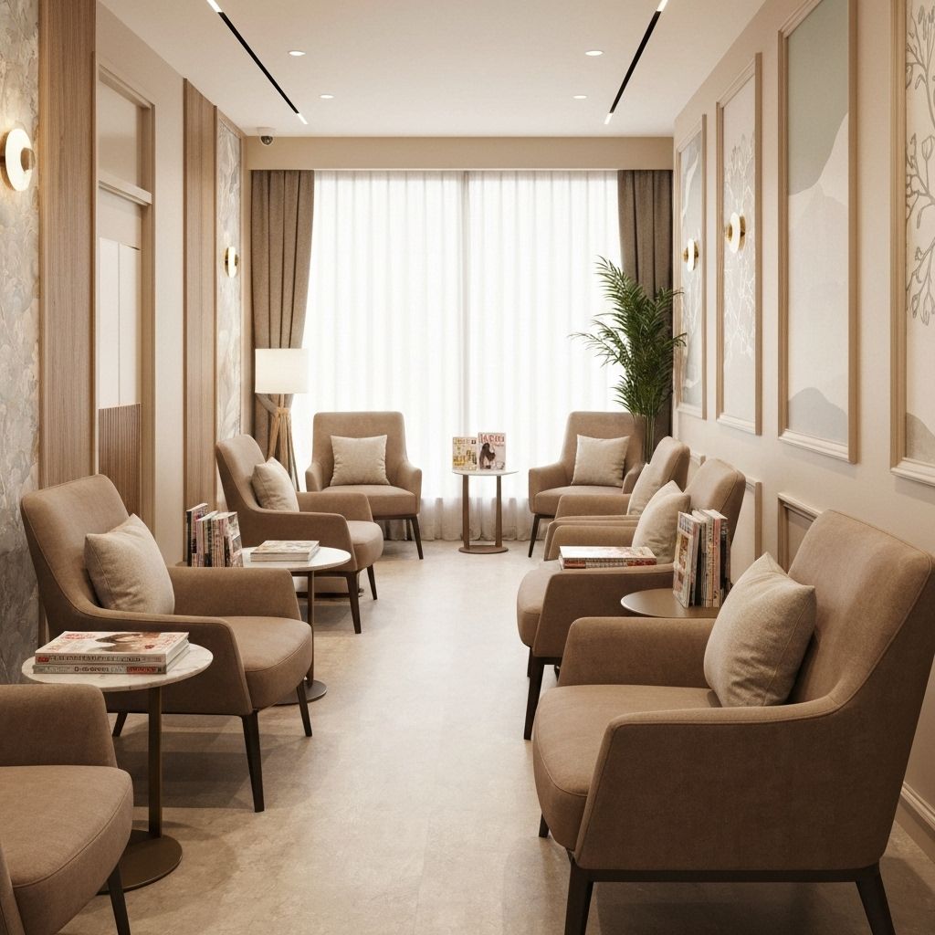 Comfortable clinic waiting area